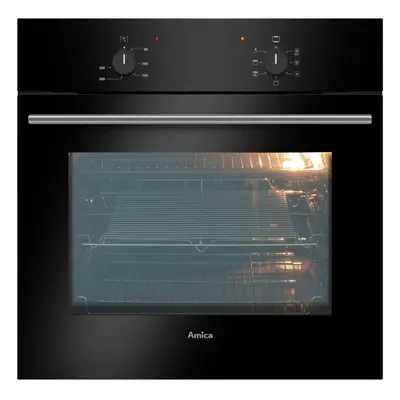 Amica ASC200BL - Black Built in Electric Single Oven - A energy