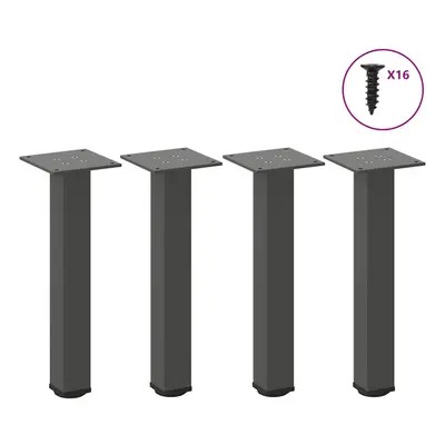 (anthracite, cm (40 mm)) vidaXL Coffee Table Legs Desk Legs Furniture Legs Bar Stand DIY pcs Ste