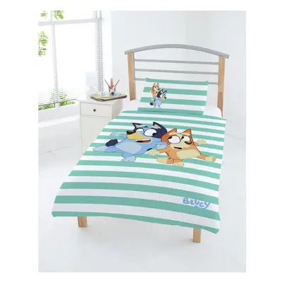 Bluey Cotton Blue and White Kids Bedding Set - Toddler