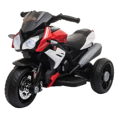 HOMCOM Kids Electric Motorcycle Ride-On Toy 6V Battery Music Horn Lights Red