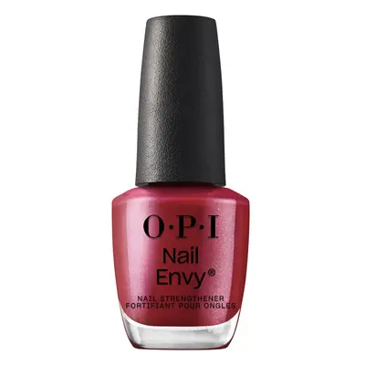 OPI Nail Envy Nail Strengthening Treatment Stronger Nails in Week Vegan Formula Opaque Dark Red 