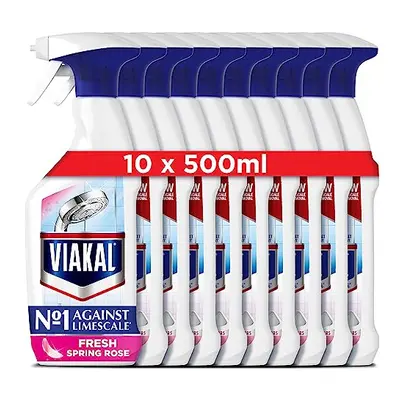 Viakal Limescale Remover Spray, Fresh, Litre (500 ml x 10)