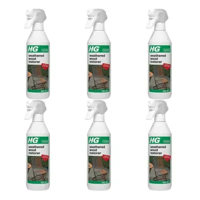 HG Weathered Wood Restorer, 500ml Spray (292050106) (Pack of 6)