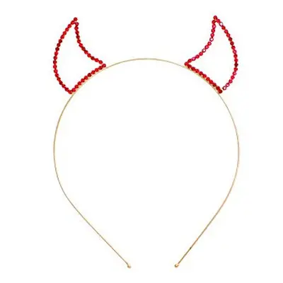 Western F.a.s.h.i.o.n Arsimus Devil Horns Crystal Headband (Red)