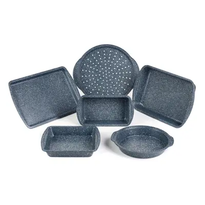 COMBO-5437 Nightfall Stone Non-Stick 6-Piece Bakeware Set â includes Pizza Tray, Baking Tray, 