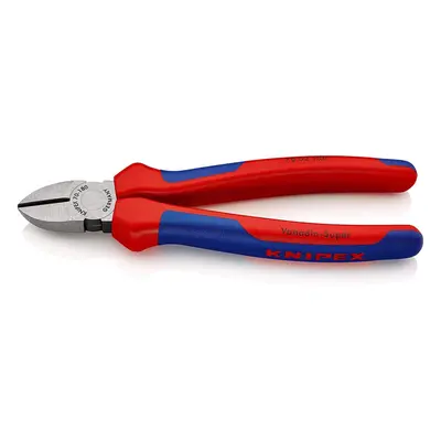 Knipex Insulated Diagonal Cable Cutter Pliers - Chrome Plated, Soft Grip - 180mm