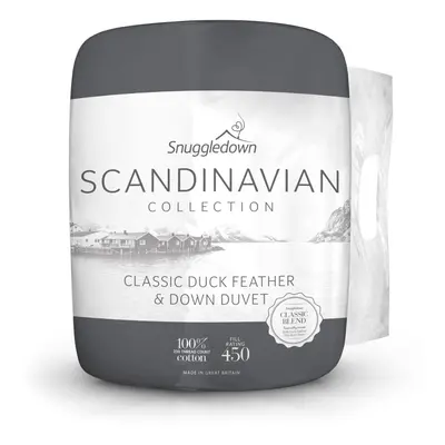 (10.5 Tog, Single) Snuggledown Scandi Duck Feather & Down Duvet UK Made