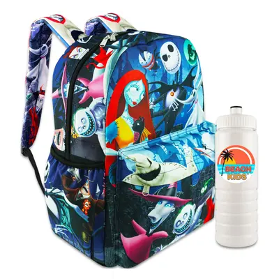 The Nightmare Before Christmas Backpack Set: 16"" Bag and More | Jack Skellington