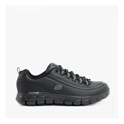 (UK 5, Black) Skechers Work RELAXED FIT: SURE TRACK - TRICKEL EC Ladies Leather Work Shoes Black