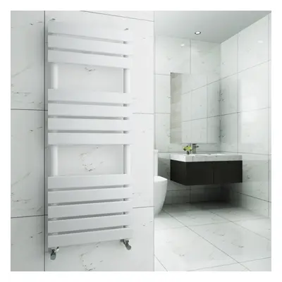 Juva x 500mm White Flat Panel Heated Towel Rail