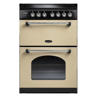 Rangemaster Classic CLA60ECCR/C Electric Cooker with Ceramic Hob - Cream / Chrome