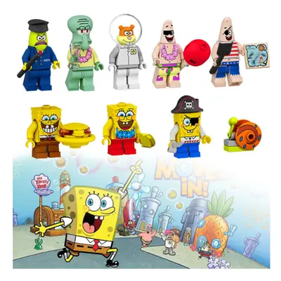 SpongeBob Square Pants Figures Set of Perfect For Kids Birthday Gifts