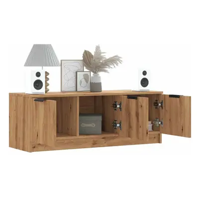 vidaXL TV Cabinet Artisan Oak 102x35x36.5 cm Engineered Wood TV stand