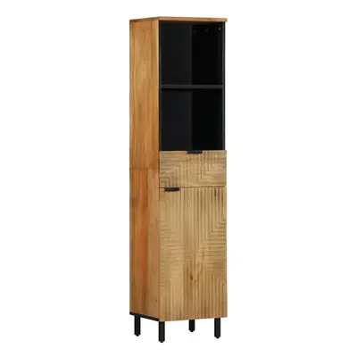 vidaXL Bathroom Cabinet Brown 38x33x160 cm Solid Wood Mango