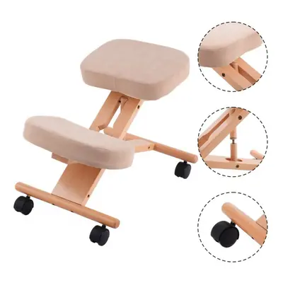 Wooden Chair Kneeling Orthopaedic Stool Ergonomic Posture Frame Seat Health Care