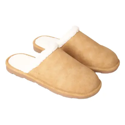 (12 UK, Beige) Animal Unisex Adult Vegan Sherpa Lined Slippers