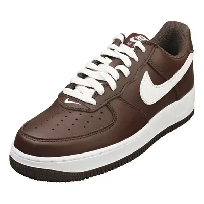 (8) Nike Air Force Low Retro Qs Mens Fashion Trainers in Chocolate White