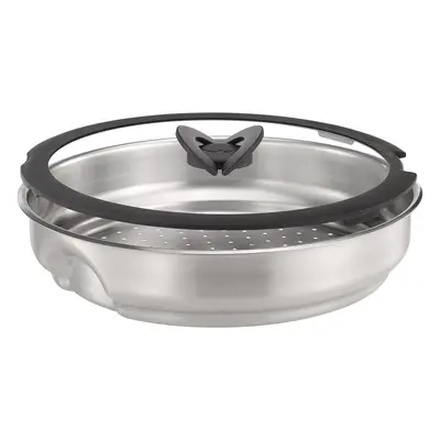 Tefal Ingenio Stainless Steel Steamer with Glass Lid