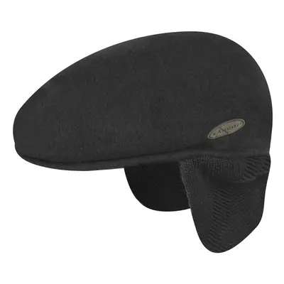 Kangol Wool Earflap Hat for Men and Women Medium Black