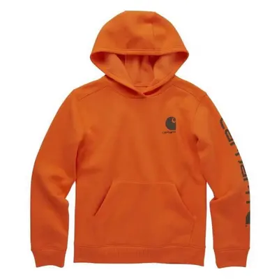 Carhartt Boys' Long Sleeve Hooded Sweatshirt Exotic Orange Large (14