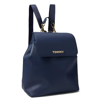 Tommy Hilfiger Kendall II Flap Backpack-Saffiano PVC Tommy Navy One Si