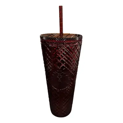 Starbucks Holiday Jewel Venti 24oz Tumbler with Straw Red