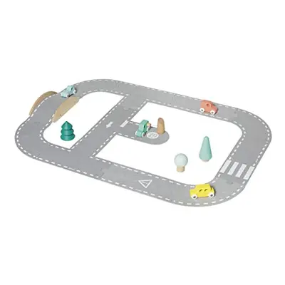 Bolid FSC Wood Track-Early Toy-Felt Circuit + Cars + Accessories-2 Years +, J04631, Multicolor