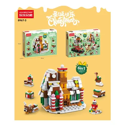 (337PCS Gingerbread House) New Christmas Minifigures Puzzle Kids Toys Gifts For Fit Lego Girl Bo