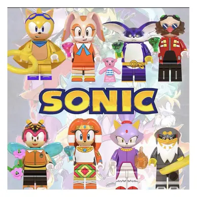 (8PCS Sonic The Hedgehog B) 24PCS Sonic The Hedgehog Toy Action Mini Figures Fits Lego Sets