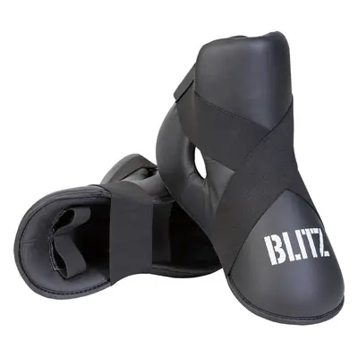 (Black, Large) Blitz Semi Contact Foot Protector