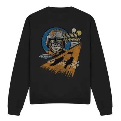 (L, Black) Star Wars Unisex Adult Mos Espa Anakin Skywalker Sweatshirt