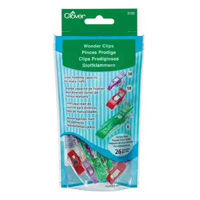 cLOVER Wonder clip Jumbo classic and Mini green Red and Purple