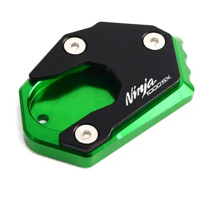 (Green) NEW Ninja1000SX Motorcycle Kickstand Foot Side Stand Extension Pad Support