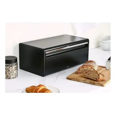 Brabantia Fall Front Bread Bin - Matt Black