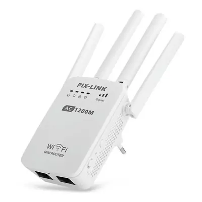 (AU Plug, White) 5G WiFi Repeater Amplifier Home Wi-fi Signal Booster 1200Mbps WPS Router Wi Fi 