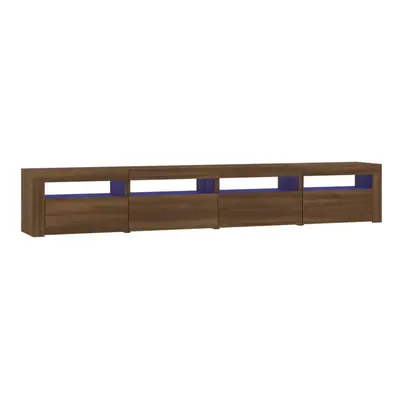 (brown oak, x x cm) vidaXL TV cabinets with LED Lights Multi Colours 240x35x40 cm/270x35x40 cm