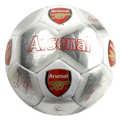 Arsenal Special Edition Signature Football Silver White