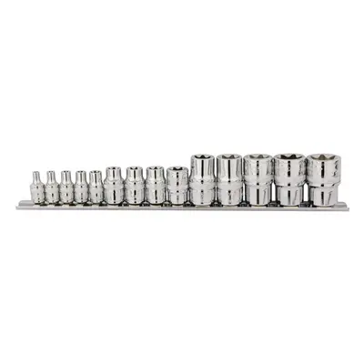 Draper Expert TX-STAR® Socket Set, 1/4"", 3/8"" & 1/2"" Sq. Dr. (14 Piece)