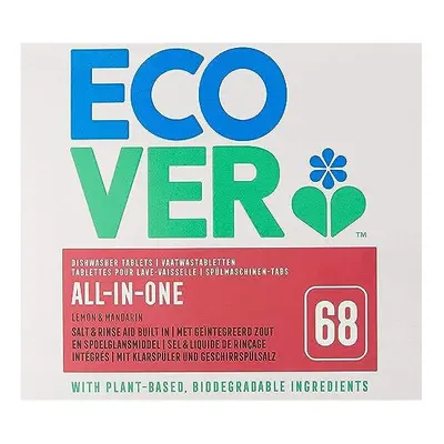 Ecover All in One Dishwasher Tablets, Tablets, white