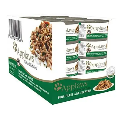 Applaws 100% Natural Cat Food, Tuna Fillet and Seaweed, g Tin (Pack of 24)