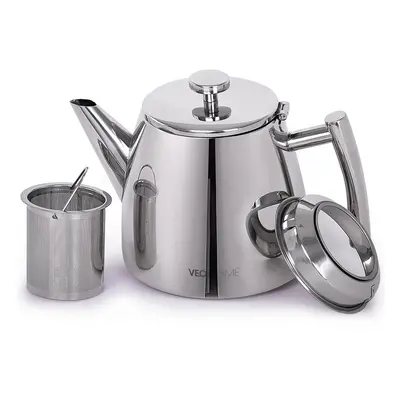 Stainless Steel teapot with Infuser ml - Keeps Your Tea hot Thanks to its Double Wall