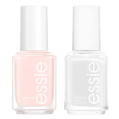 essie nail polish Ballet French Manicure Kit a sheer pink and a white nail polish 8free vegan ki