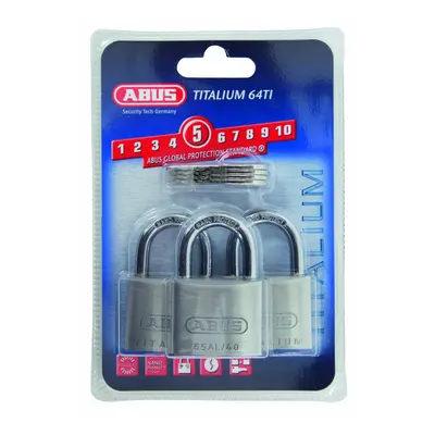 ABUS 64TI/40 40mm Titalium Padlock (Pack of 3)