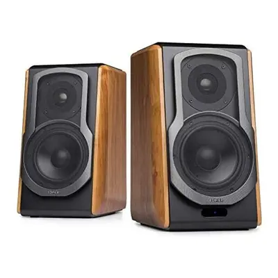 Edifier S1000DB Brown Active Audiophile Bookshelf Studio Speakers with Bluetooth aptX & Multiple