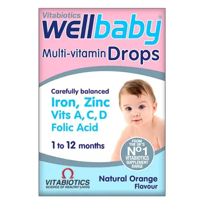 Vitabiotics Wellkid Baby Drops Essential Multivitamin Support for Healthy Infant Development 30m