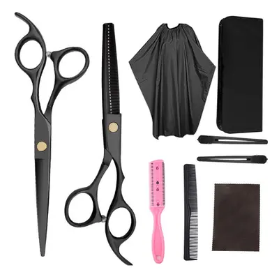 9 PCS Professional Hairdressing Scissors Kit Hair Cutting Scissors Hair Scissors Tail comb Hair 