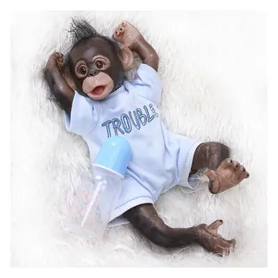 16" Realistic Reborn Baby Monkey Doll Silicone Vinyl