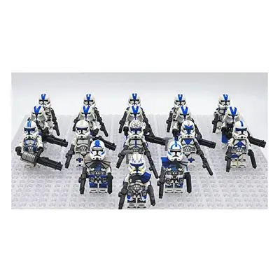 (Style H 18pcs) Star Wars Clone Troopers Minifigures Fit Lego