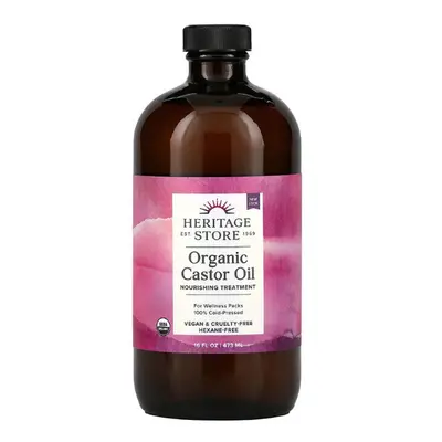 Heritage Store, Organic Castor Oil, fl oz (473 ml)