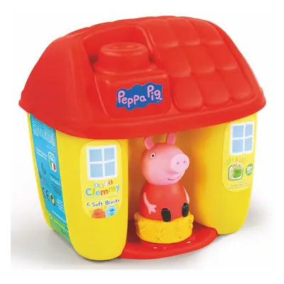 Clementoni Peppa Pig Basket House, Soft Blocks, Sensory Exploration Months +